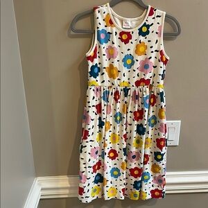 Hanna Andersson Girls Floral Cotton Sleeveless Dress Size 12(150 cm)
